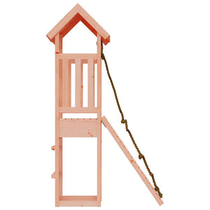 vidaXL Playhouse with Climbing Wall Solid Wood Douglas