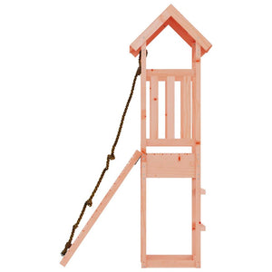 vidaXL Playhouse with Climbing Wall Solid Wood Douglas