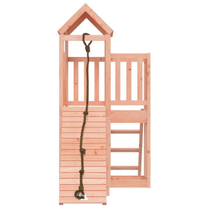 vidaXL Playhouse with Climbing Wall Solid Wood Douglas