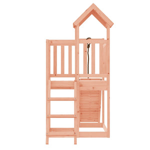 vidaXL Playhouse with Climbing Wall Solid Wood Douglas