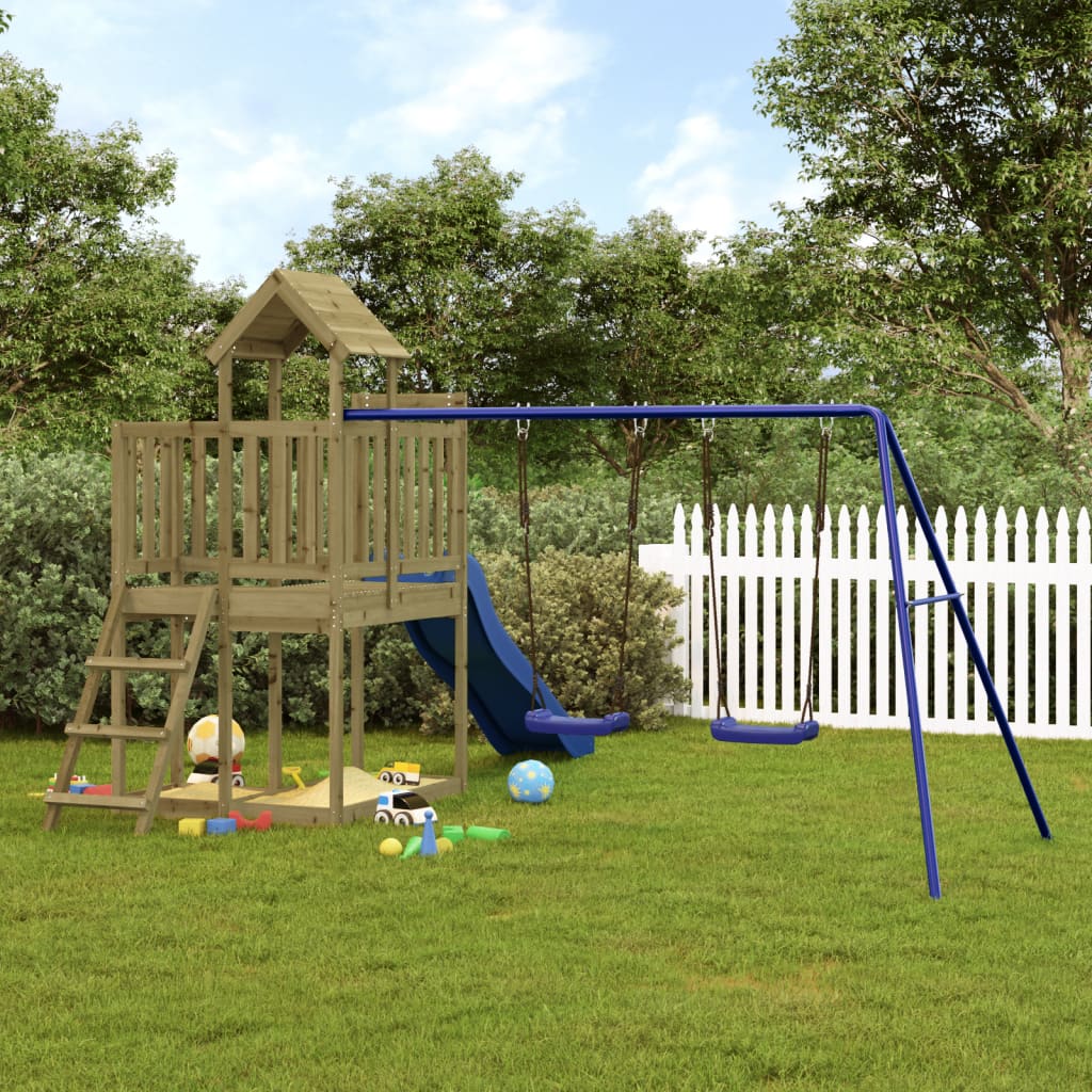 vidaXL Outdoor Playset Impregnated Wood Pine