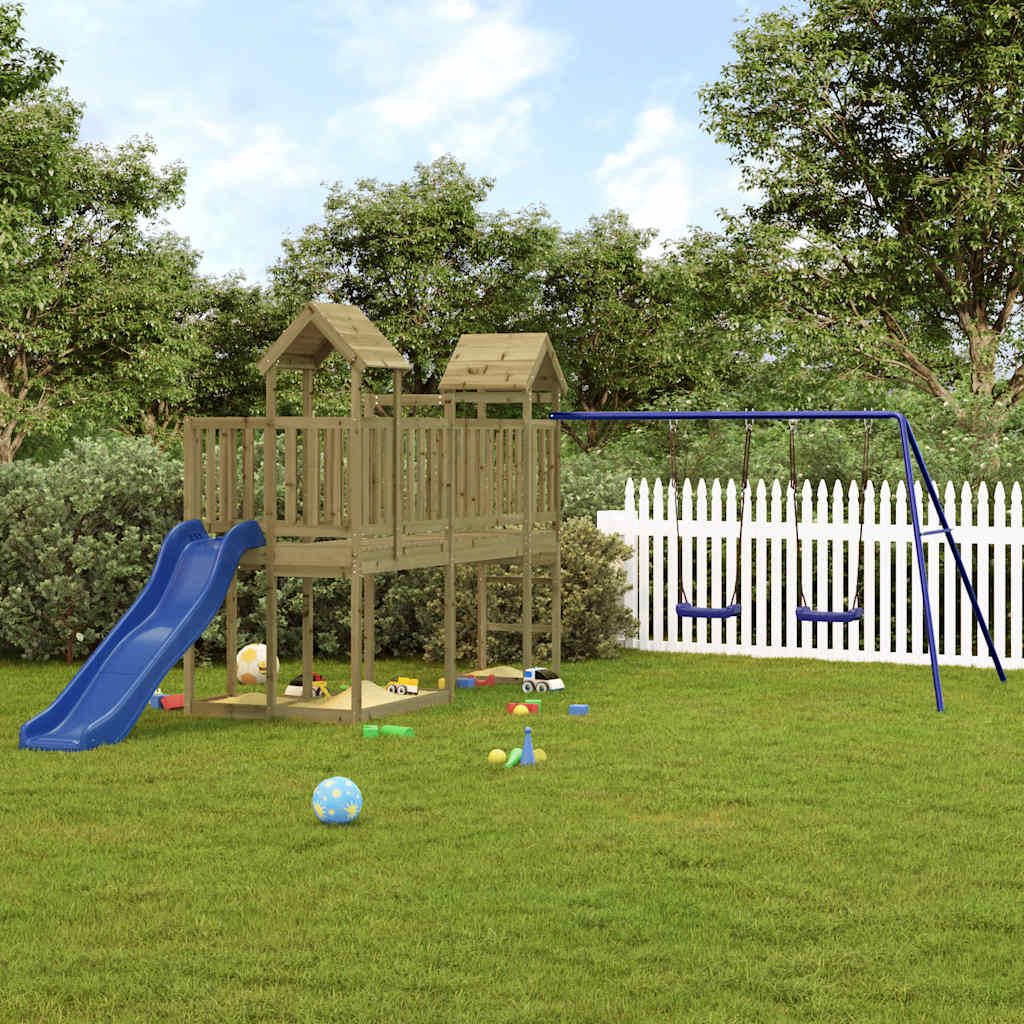 vidaXL Outdoor Playset Impregnated Wood Pine