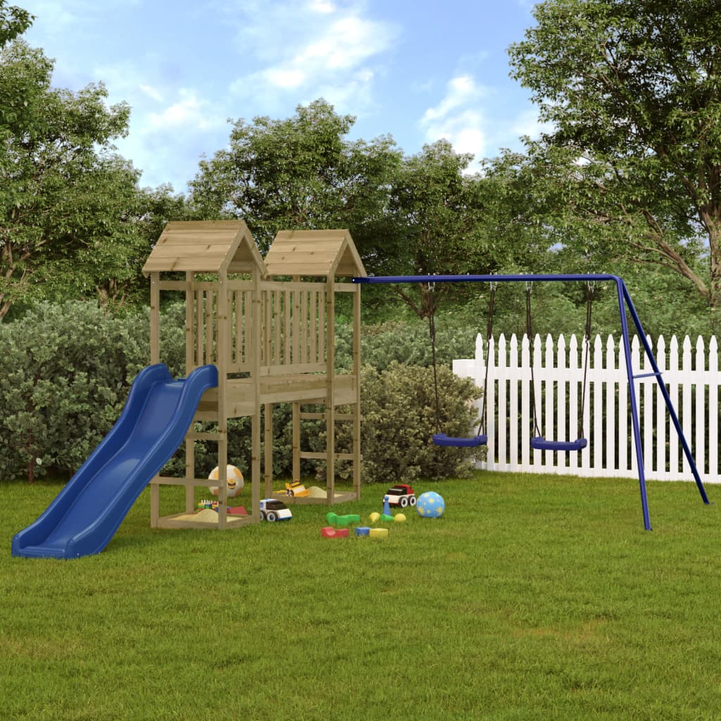 vidaXL Outdoor Playset Impregnated Wood Pine