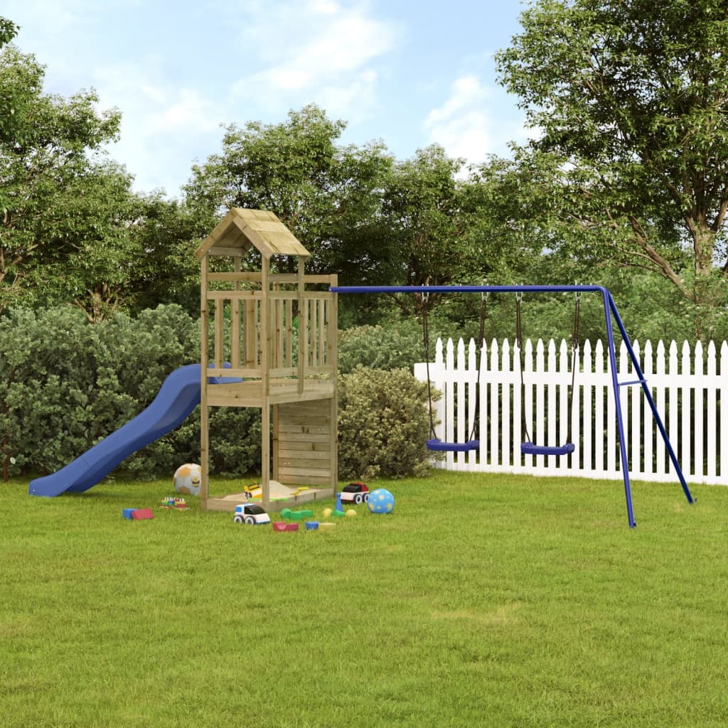 vidaXL Outdoor Playset Impregnated Wood Pine