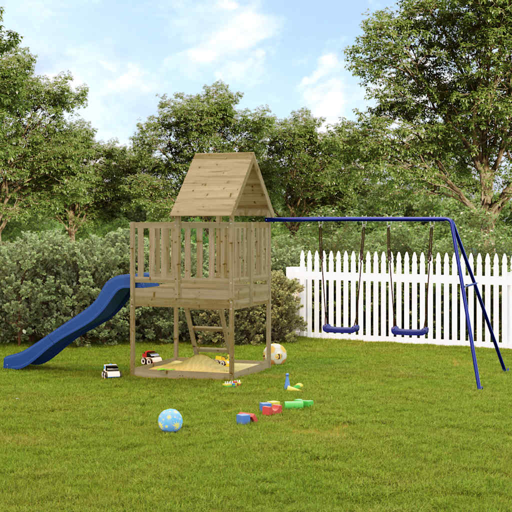 vidaXL Outdoor Playset Impregnated Wood Pine