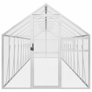 vidaXL Aviary Silver 1.79x10x1.85 m Aluminium