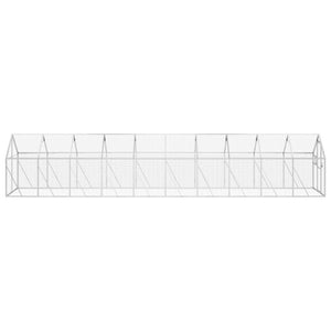 vidaXL Aviary Silver 1.79x10x1.85 m Aluminium