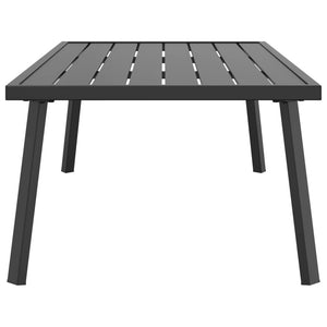 vidaXL Garden Coffee Table Anthracite 110x55x35cm Steel