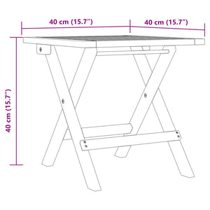 vidaXL Sun Lounger with Table Grey Solid Wood Acacia