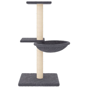 vidaXL Cat Tree with Sisal Scratching Posts Dark Grey 72 cm