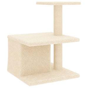 vidaXL Cat Tree with Sisal Scratching Posts Cream 48 cm