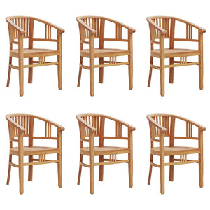 vidaXL 7 Piece Garden Dining Set Solid Wood Teak