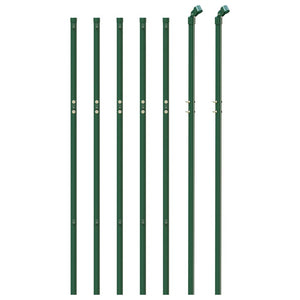 vidaXL Chain Link Fence Green 1x10 m