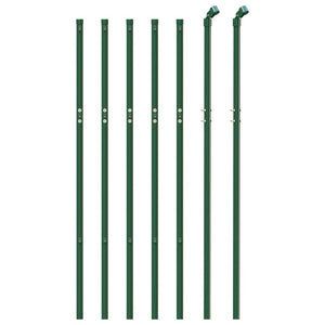 vidaXL Chain Link Fence Green 1.1x10 m