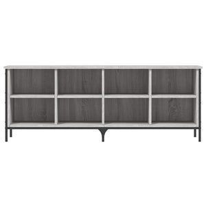 vidaXL Shoe Cabinet Grey Sonoma 131x35x50 cm Engineered Wood