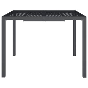 vidaXL Garden Table Anthracite 100x100x72 cm Steel