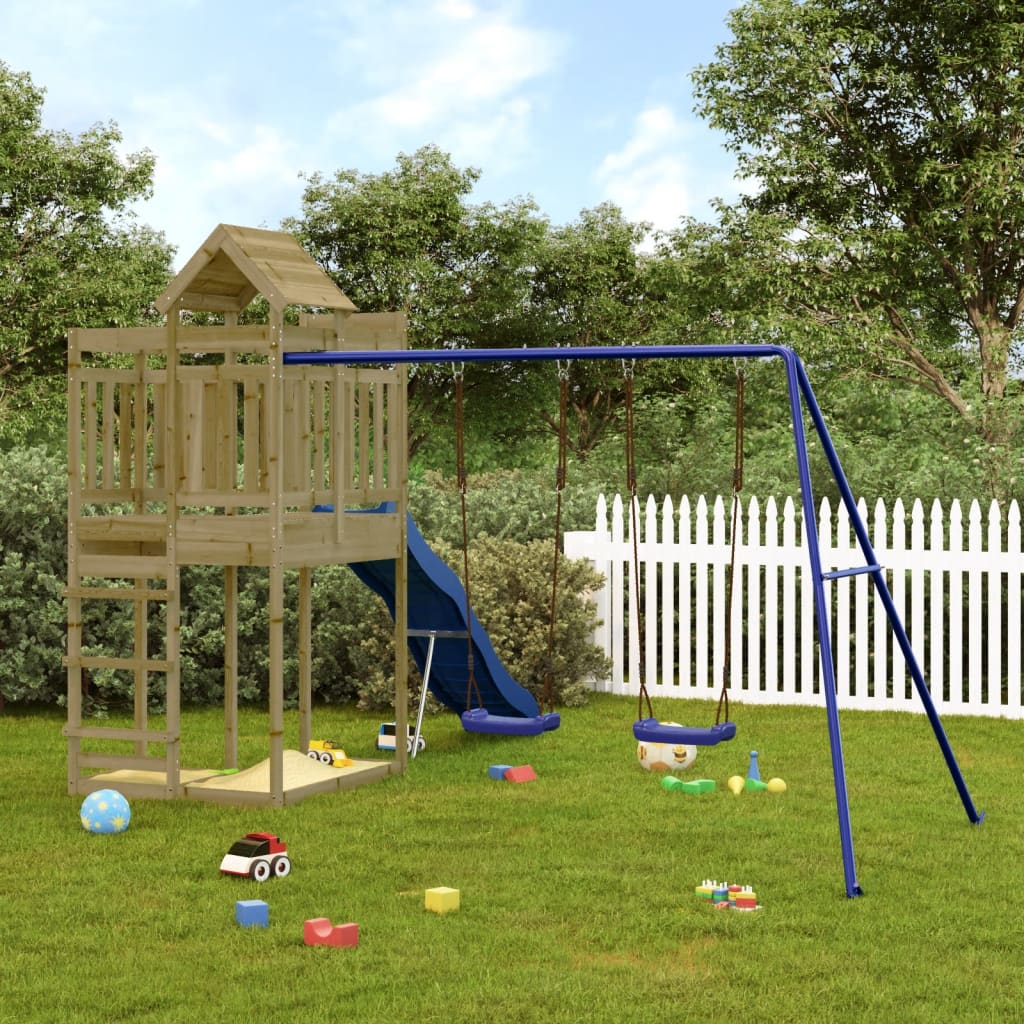 vidaXL Outdoor Playset Impregnated Wood Pine