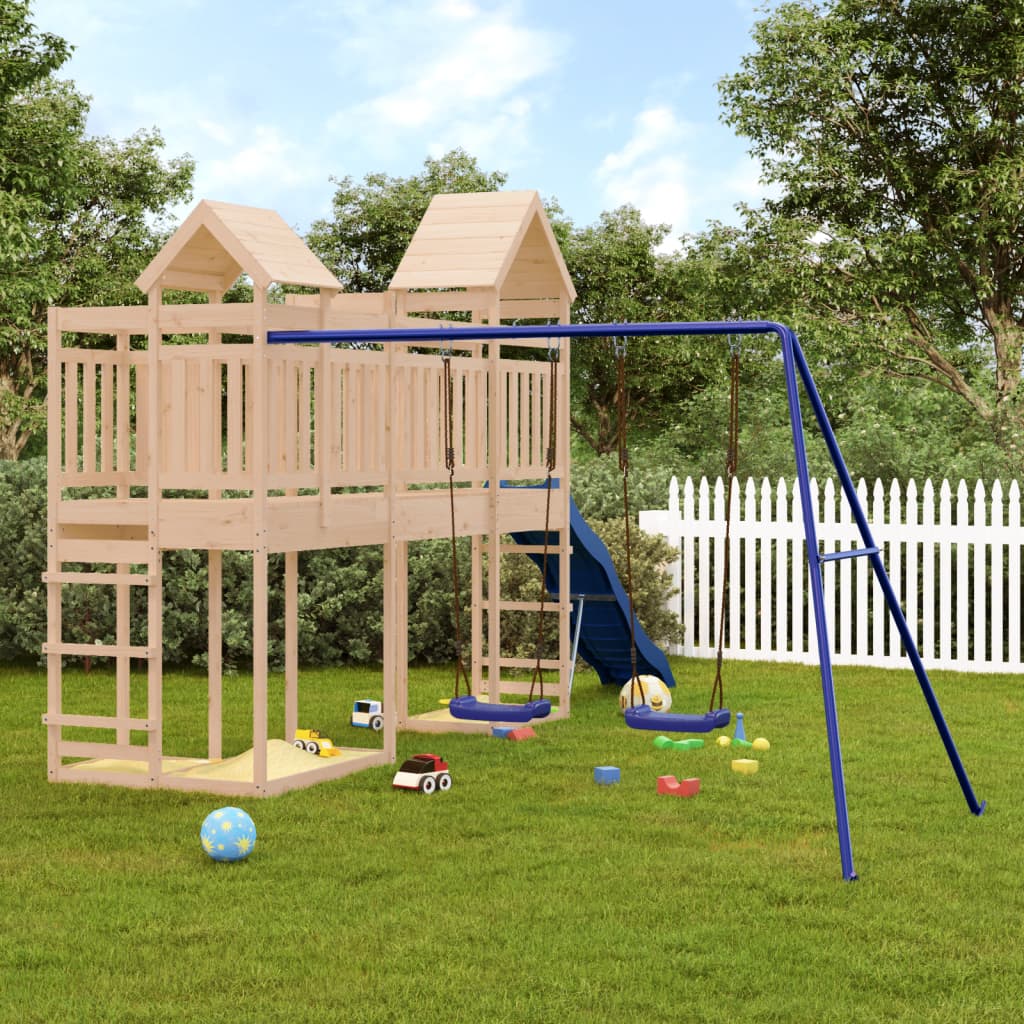 vidaXL Outdoor Playset Solid Wood Pine