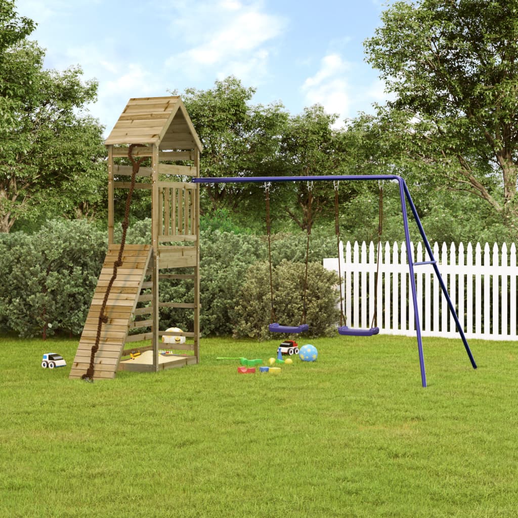 vidaXL Outdoor Playset Impregnated Wood Pine