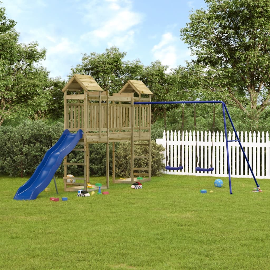 vidaXL Outdoor Playset Impregnated Wood Pine