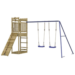 vidaXL Outdoor Playset Impregnated Wood Pine