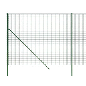 vidaXL Wire Mesh Fence Green 2x25 m Galvanised Steel