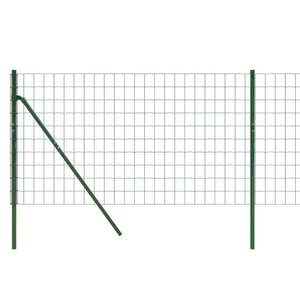 vidaXL Wire Mesh Fence Green 1x10 m Galvanised Steel