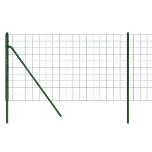 vidaXL Wire Mesh Fence Green 1x10 m Galvanised Steel