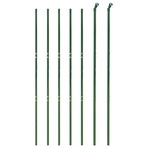 vidaXL Wire Mesh Fence Green 1.6x10 m Galvanised Steel