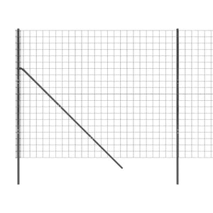 vidaXL Wire Mesh Fence Anthracite 2.2x10 m Galvanised Steel