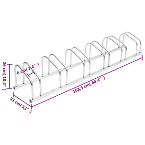 vidaXL Bike Rack for 6 Bikes Galvanised Steel