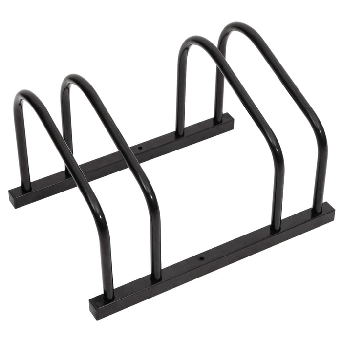 vidaXL Bike Rack for 2 Bikes Black Steel