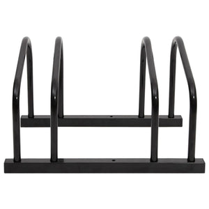 vidaXL Bike Rack for 2 Bikes Black Steel