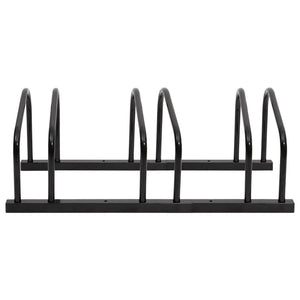 vidaXL Bike Rack for 3 Bikes Black Steel