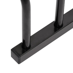 vidaXL Bike Rack for 3 Bikes Black Steel