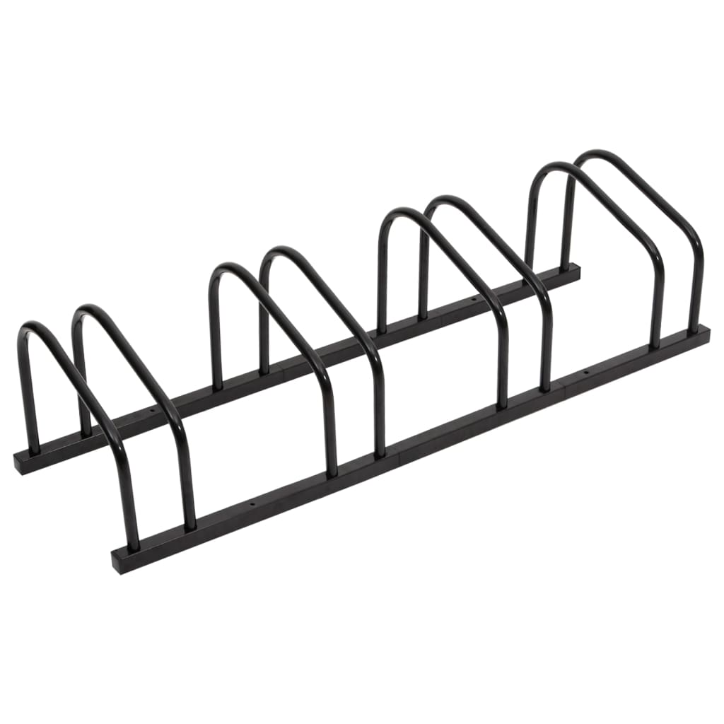 vidaXL Bike Rack for 4 Bikes Black Steel