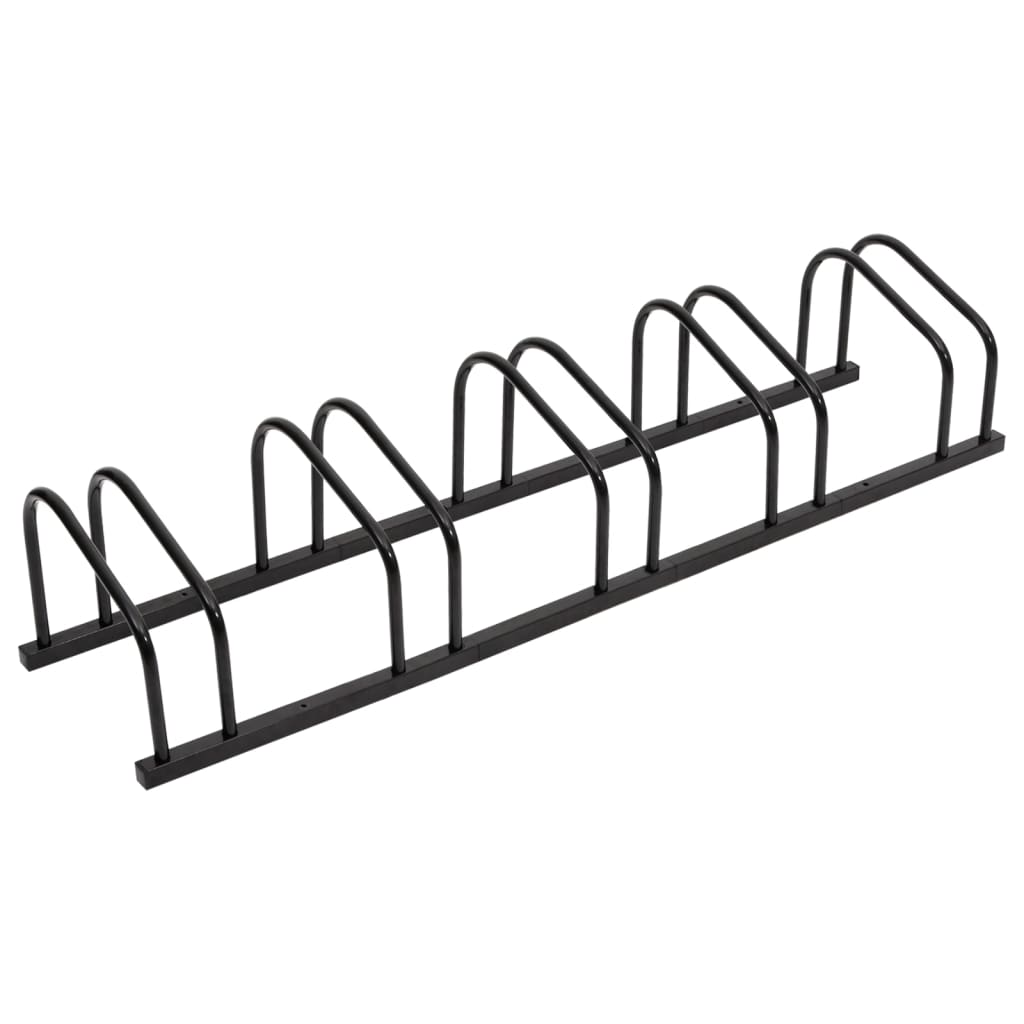 vidaXL Bike Rack for 5 Bikes Black Steel