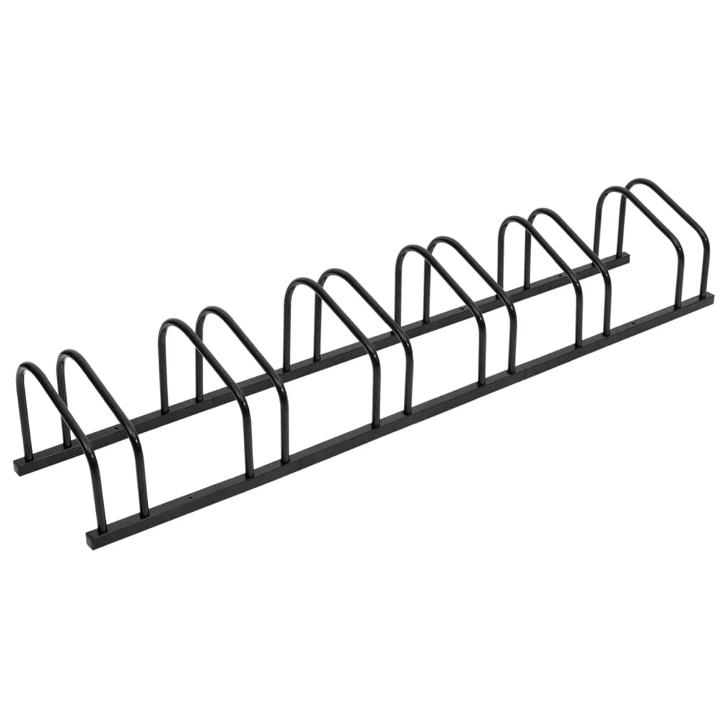 vidaXL Bike Rack for 6 Bikes Black Steel