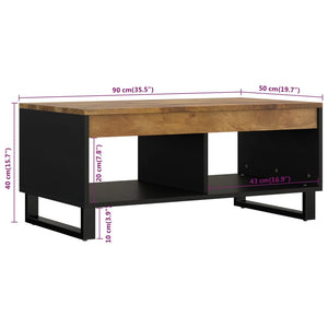 vidaXL Coffee Table 90x50x40 cm Solid Wood Mango