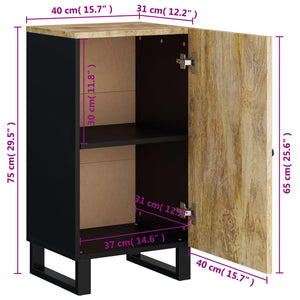 vidaXL Sideboard with Door 40x31x75 cm Solid Wood Mango