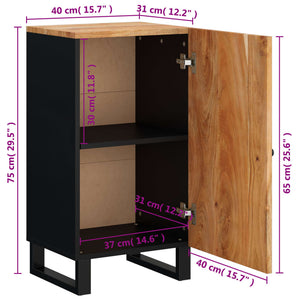 vidaXL Sideboard with Door 40x31x75 cm Solid Wood Acacia