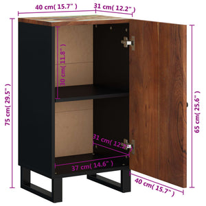 vidaXL Sideboard with Door 40x31x75 cm Solid Wood Reclaimed