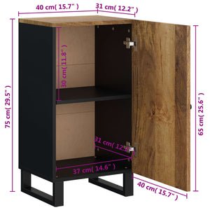 vidaXL Sideboard with Door 40x31x75 cm Solid Wood Mango