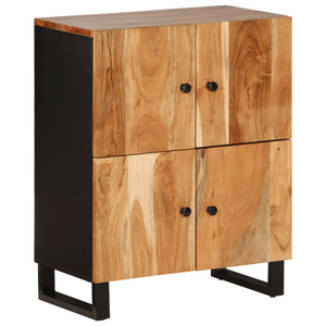 vidaXL Sideboard with 4 Doors 60x33x75 cm Solid Wood Acacia