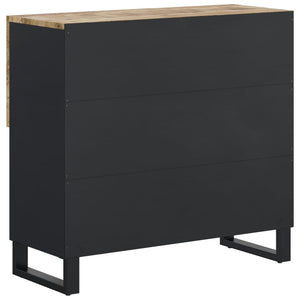 vidaXL Sideboard with 2 Doors 80x33x75 cm Solid Wood Mango