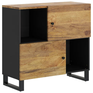 vidaXL Sideboard with 2 Doors 80x33x75 cm Solid Wood Mango