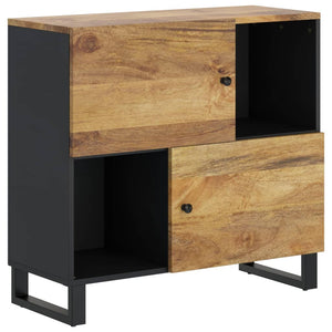 vidaXL Sideboard with 2 Doors 80x33x75 cm Solid Wood Mango