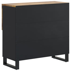 vidaXL Sideboard with 2 Doors 80x33x75 cm Solid Wood Mango