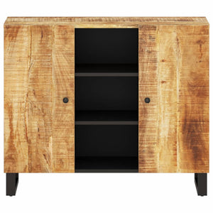 vidaXL Sideboard with 2 Doors 90x33x75 cm Solid Wood Mango