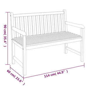 vidaXL 3 Piece Garden Dining Set Solid Wood Teak